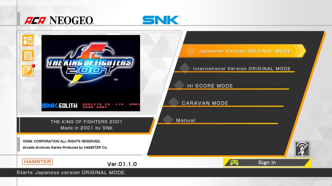 拳皇2001ACA NEOGEO改版KOF 2001 ACA NEOGEO v1.1.0 最新版1