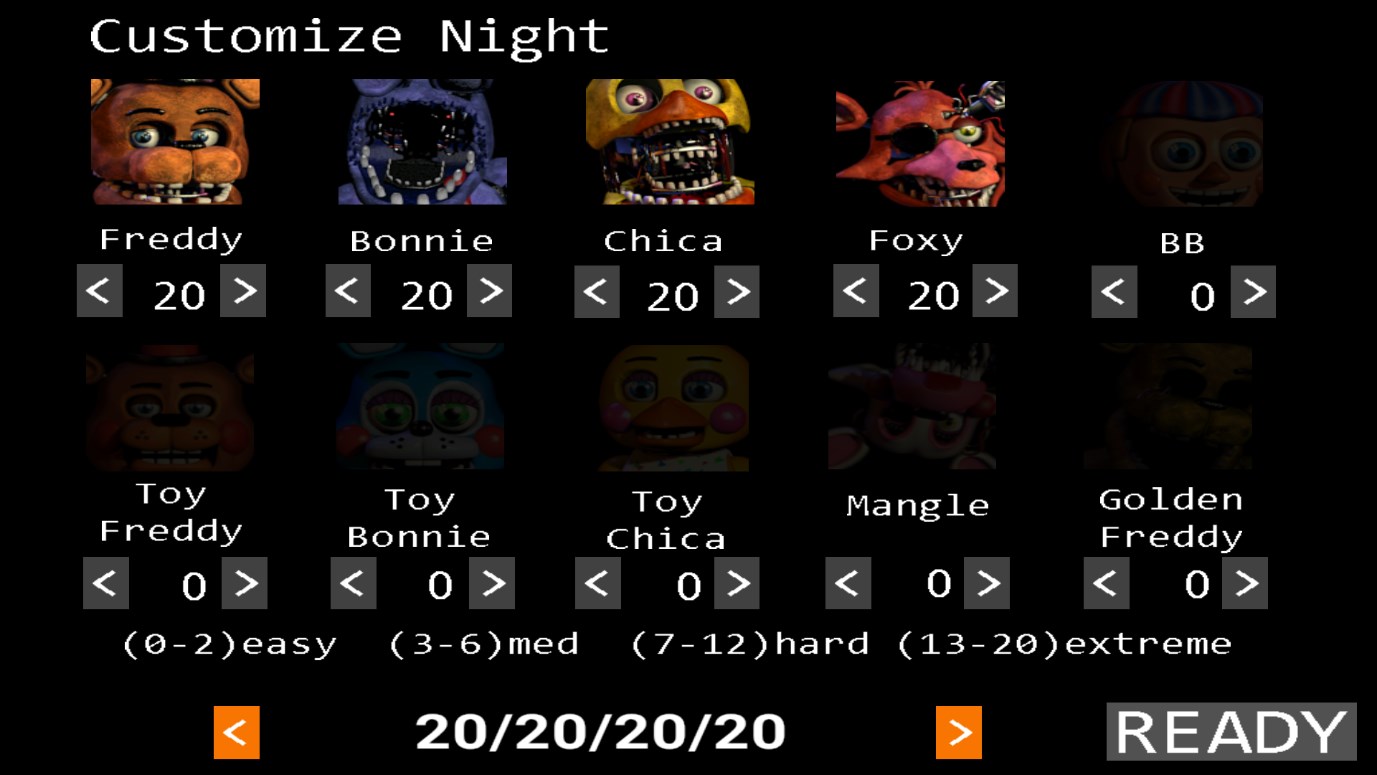 玩具熊的五夜后宫2之定制之夜官方版Five Nights at Freddys 2 v1.01 最新版2