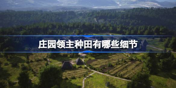 庄园领主种田有哪些细节 庄园领主种田细节介绍