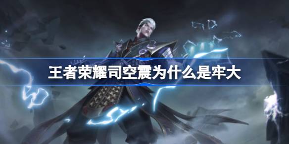 王者荣耀司空震为什么是牢大 王者荣耀司空震牢大梗原因