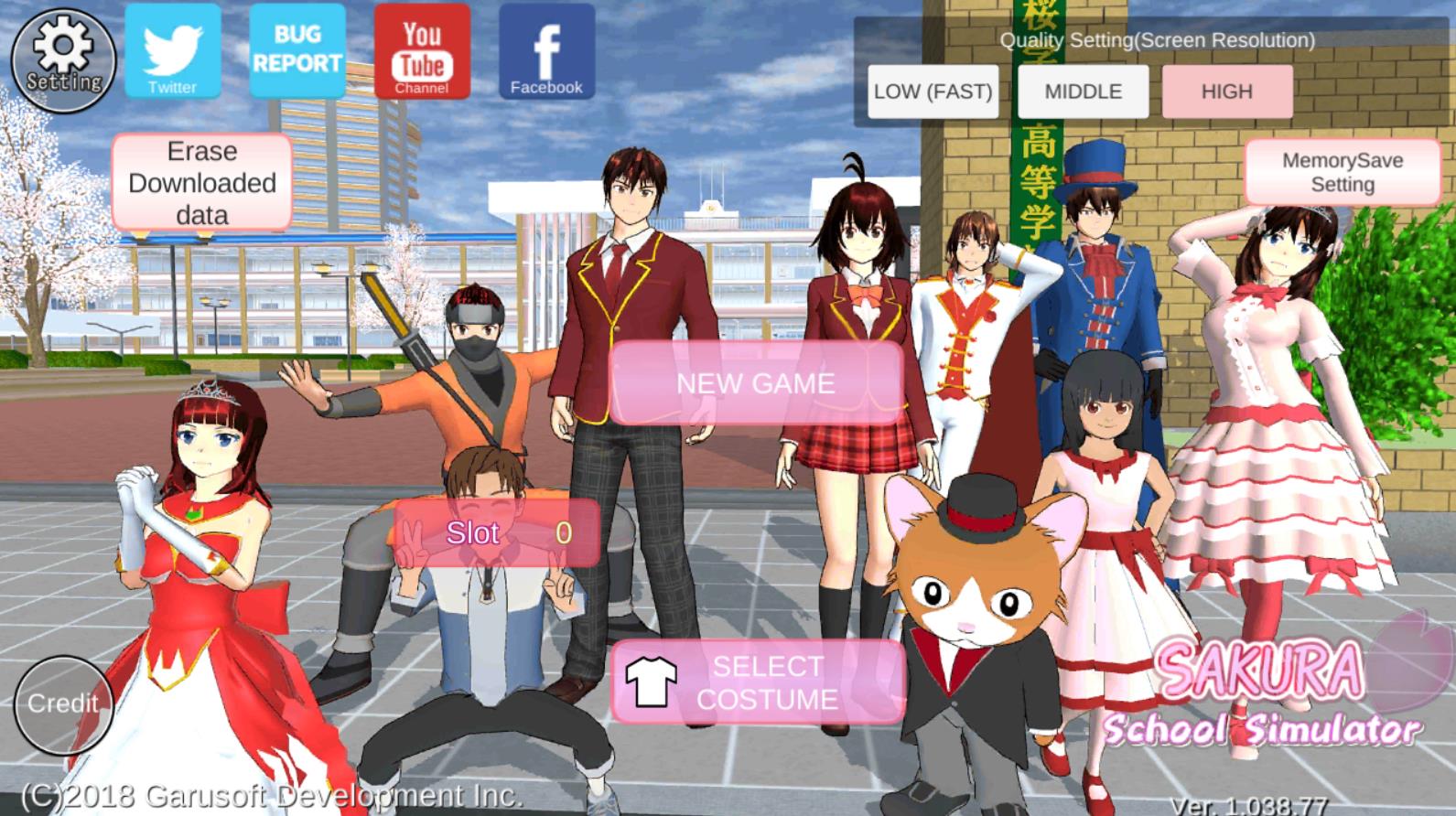 SAKURA SchoolSimulator v1.043.08 官方正版2