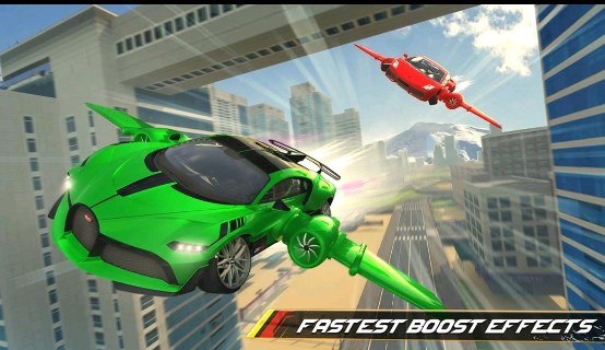 飞行汽车驾驶2020官方版Flying Car Games GT Car Stunt v68 最新版4