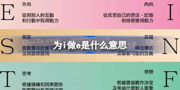 为i做e是什么意思 为i做e解释
