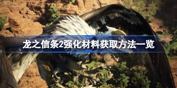 龙之信条2强化材料获取方法一览 龙之信条2强化材料出处介绍