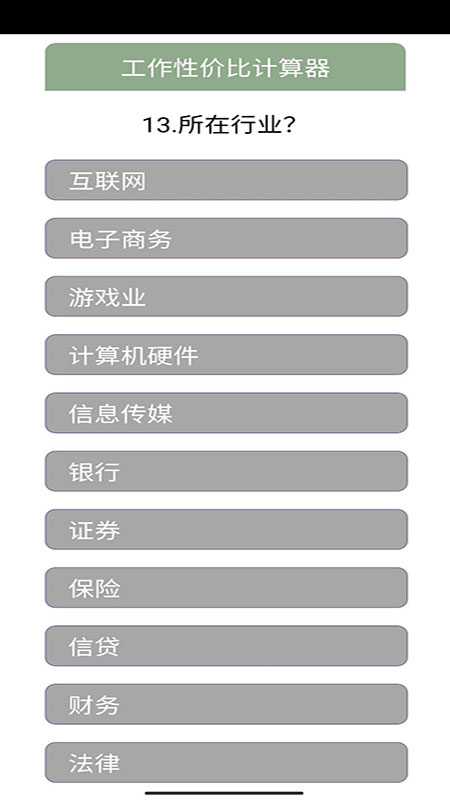 工作性价比计算器手机版 v1.1 最新版3