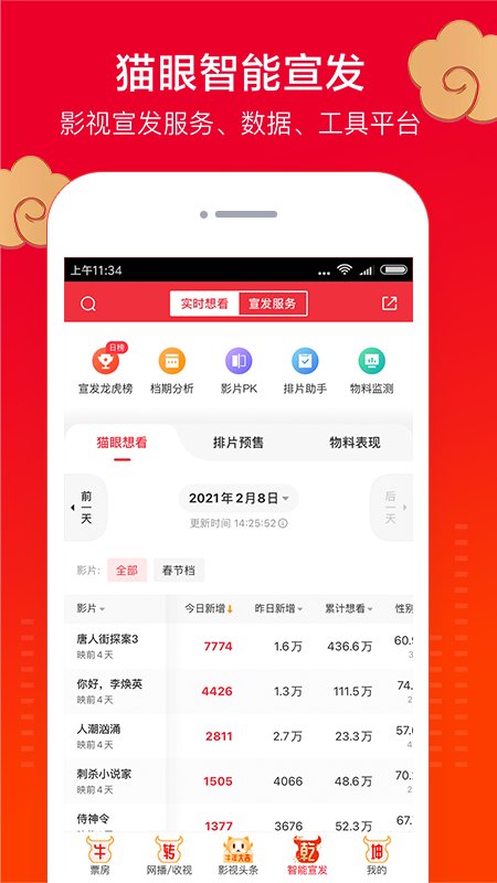猫眼专业版实时票房app官方版 v8.5.0 安卓版3