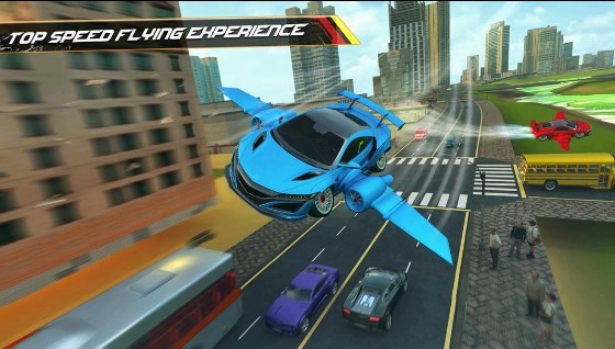 飞行汽车驾驶2020官方版Flying Car Games GT Car Stunt v68 最新版1