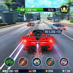 怠速赛车汽车点击模拟器游戏(Idle racing go)