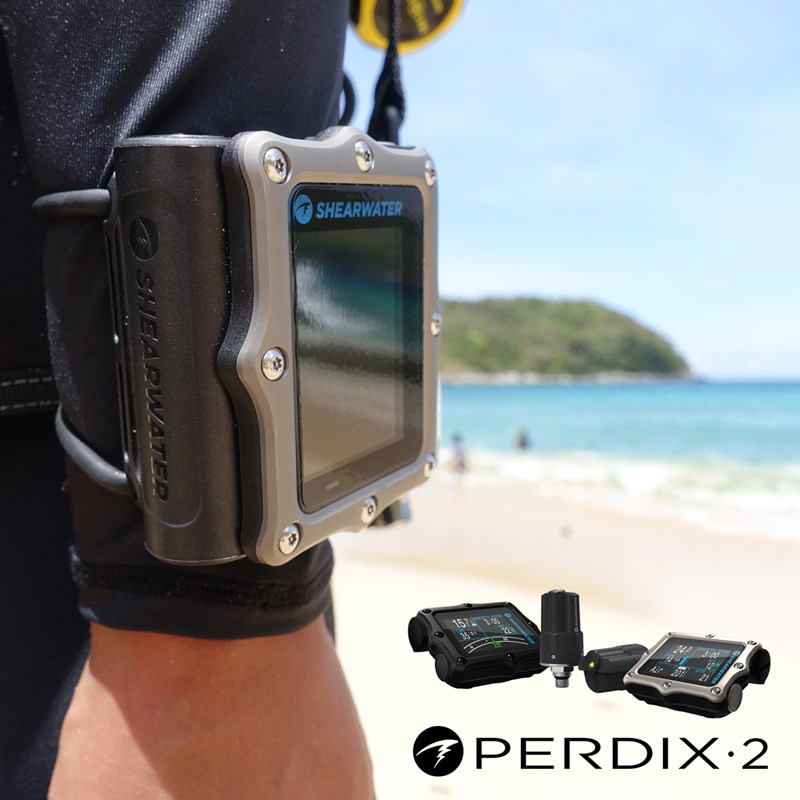 Shearwater PERDIX 2 Ti：三混气潜水新纪元，彩屏潜水电脑表无线发射器的革命