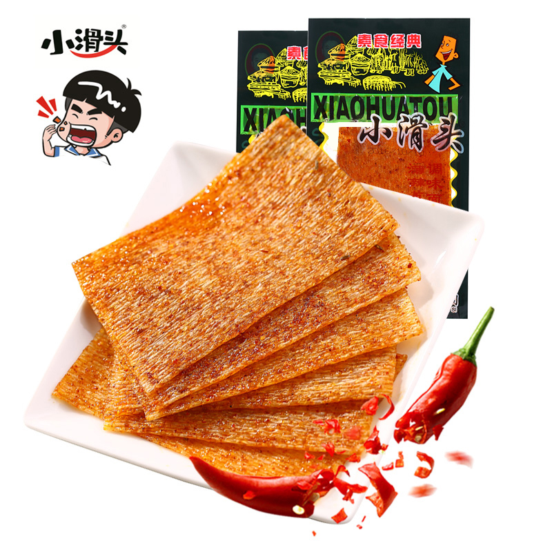 小滑头辣条薄辣片：8090后的怀旧记忆，麻辣味解馋零食大揭秘！