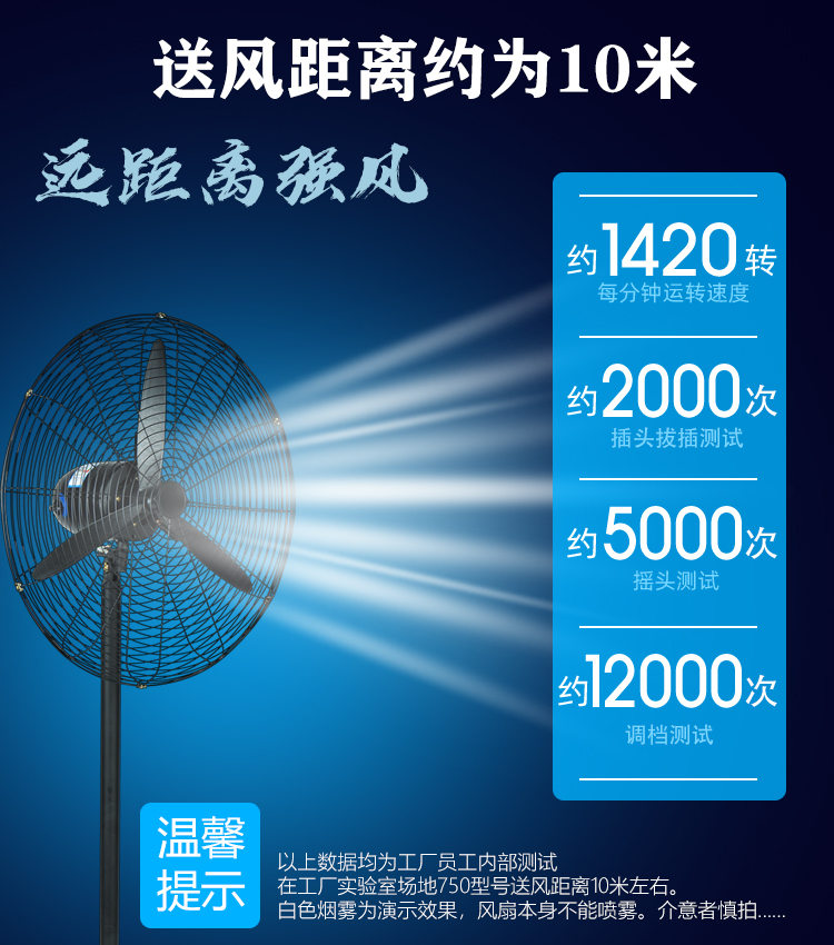涌圣纯铜工业电风扇：强力降温，轻松搞定高温难题！