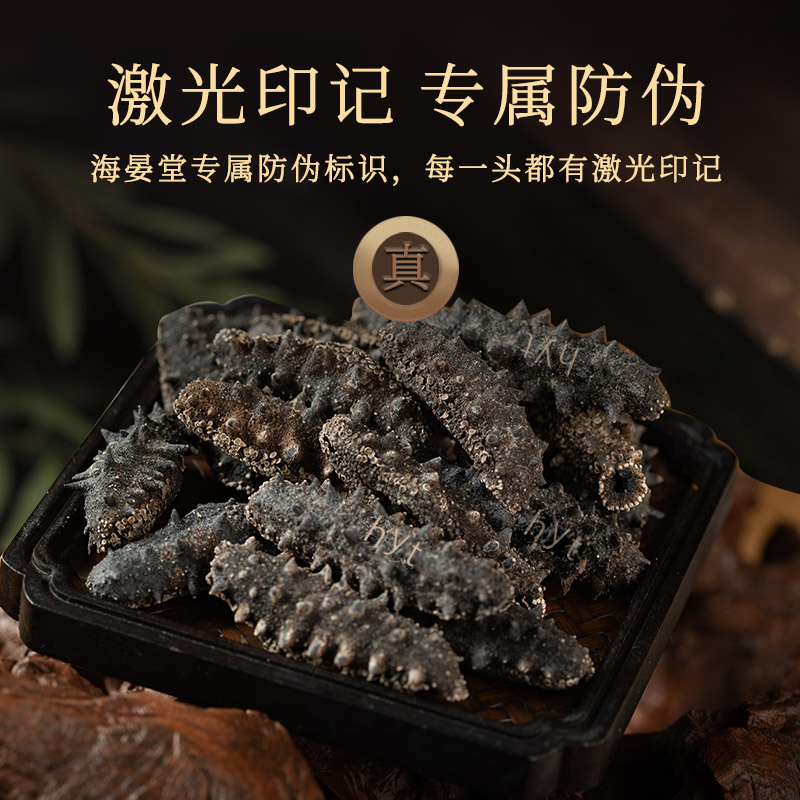 海晏堂大连淡干海参甄品200g：年货必备，滋补养生的顶级选择!