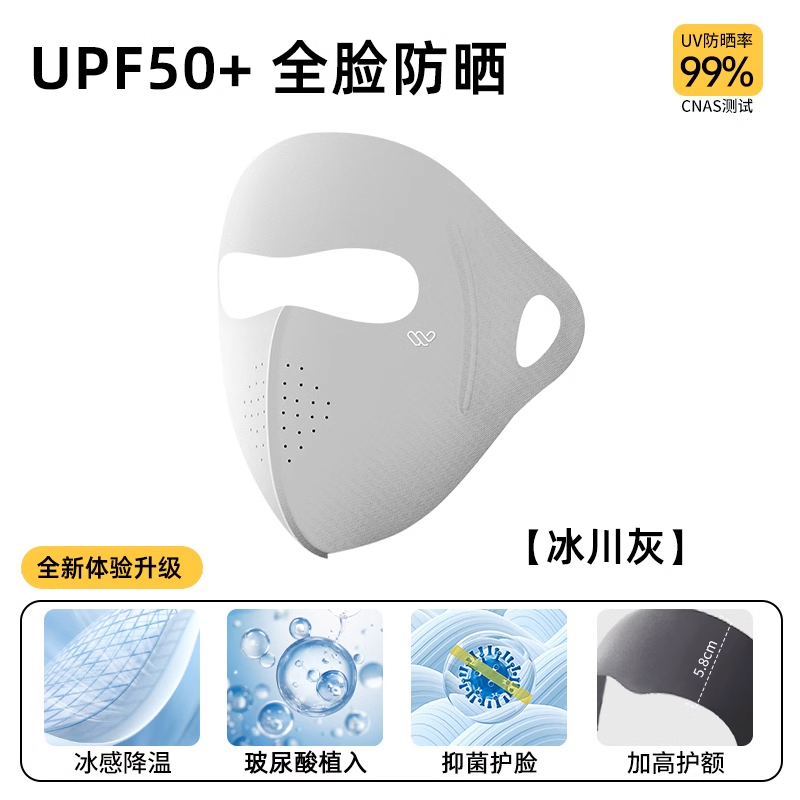 防晒面罩遮阳夏季必备，冰丝口罩高颜值，守护你的夏日美丽！