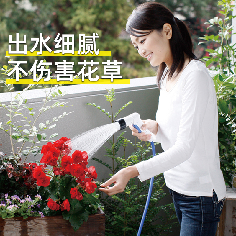 日本进口TAKAGI花园浇花神器，自动回收水管车，轻松浇水不费力！