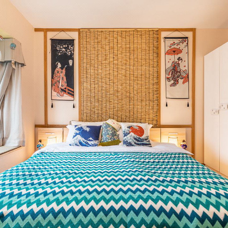 黄色格子布料，黑黄样板房搭毯床围巾面料，打造温馨家居氛围的秘密武器！