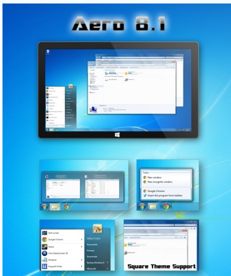 Win8.1 Aero主题v2.0免费版