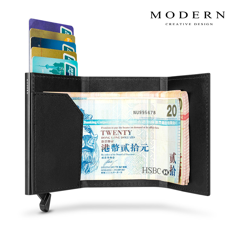 德国MODERN铝制NFC防盗卡包！钱包界的黑科技，防刷防偷太香了！