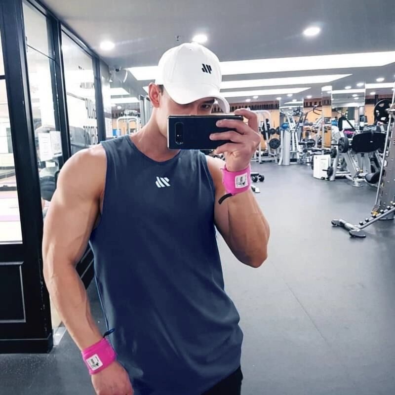 健身无袖背心男快干运动夏季修身潮牌T恤，肌肉迈霸狗篮球训练衣服