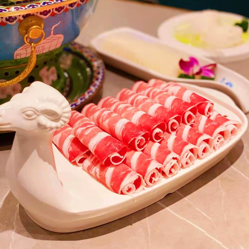 内蒙古羊肉卷：正宗新鲜羔羊肉，涮火锅必备神器！