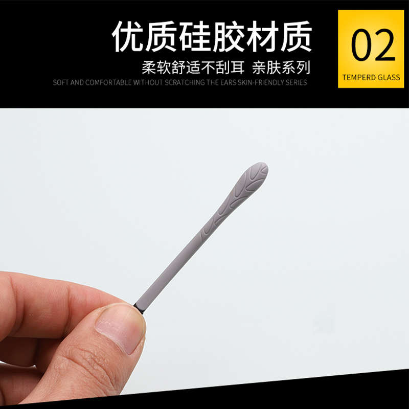 硅胶儿童眼镜腿脚套：保护宝贝视力的小神器，家长必备的防滑配件！