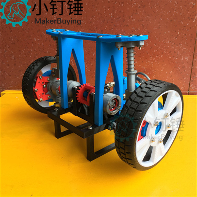汽车前桥转向结构麦弗逊减震差速器结构模型教学原理演示3D打印：揭开汽车动力传输的秘密