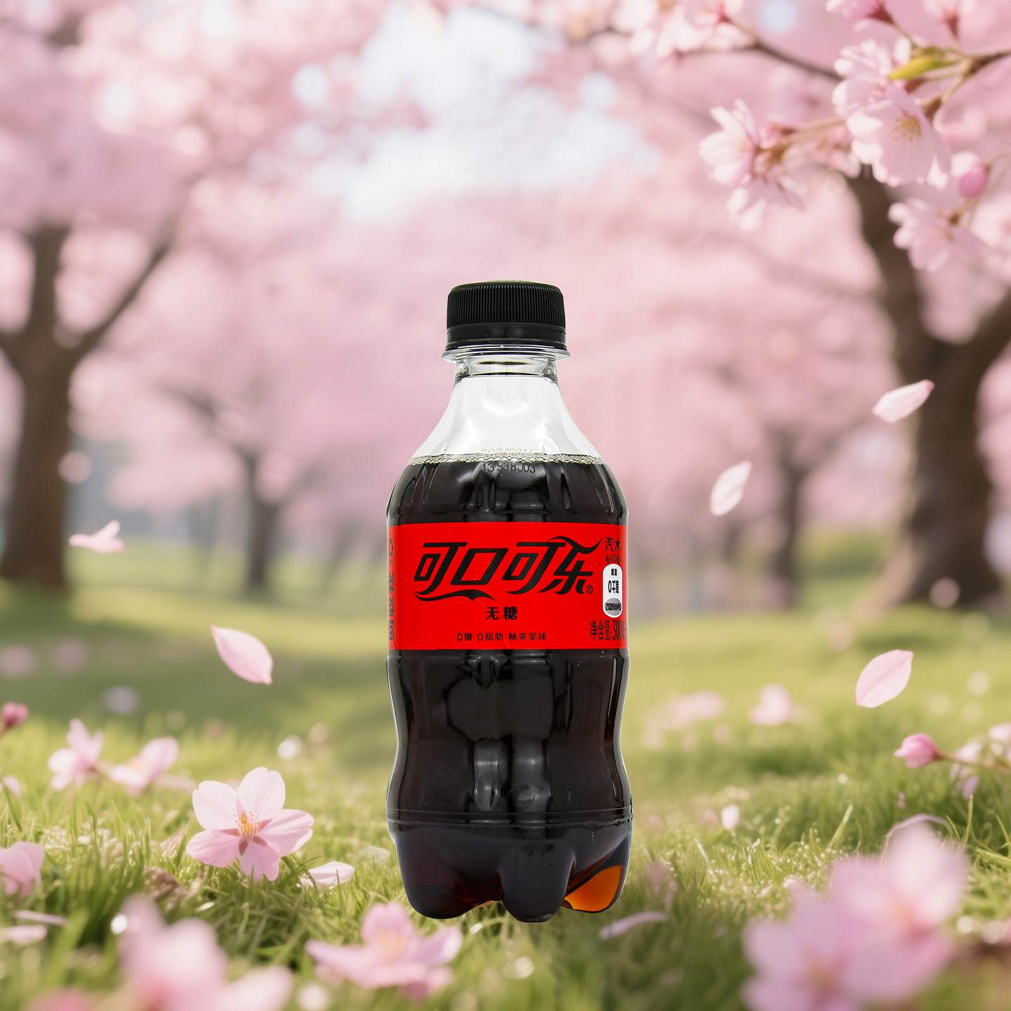 可口零度无糖300ml*12瓶/箱：无糖界的清爽革命，解渴神器！