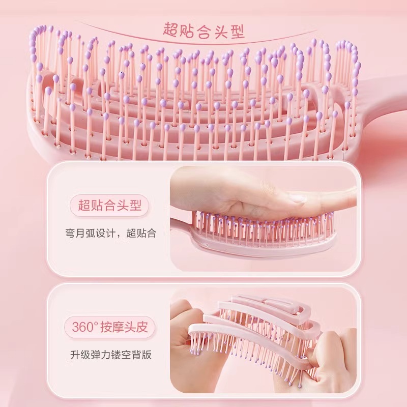 denman丹文排骨梳：打造蓬松自然卷，让你的发型瞬间升级✨