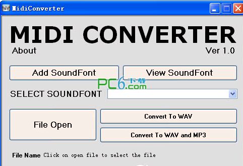 midi转mp3转换器(MidiConverter)v1.0
