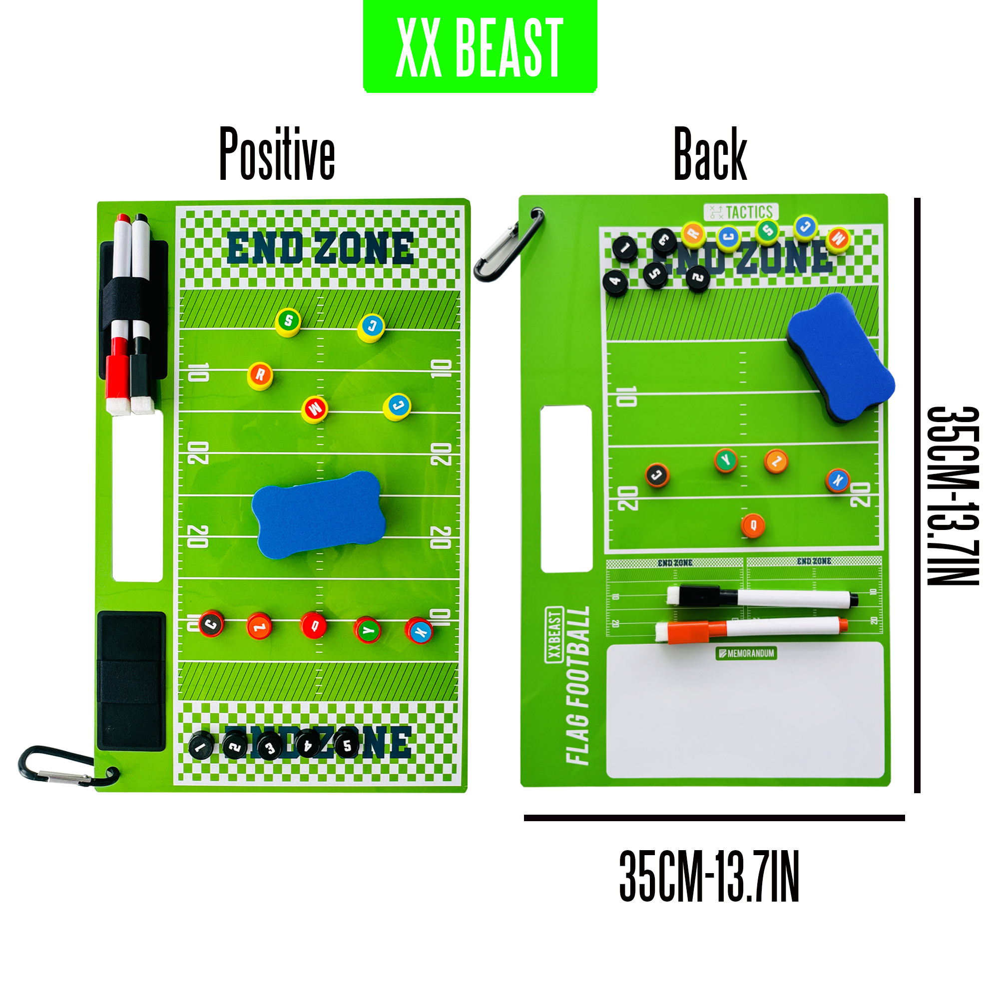 橄榄球战术板新升级，腰旗装备必备神器，教练员训练利器！