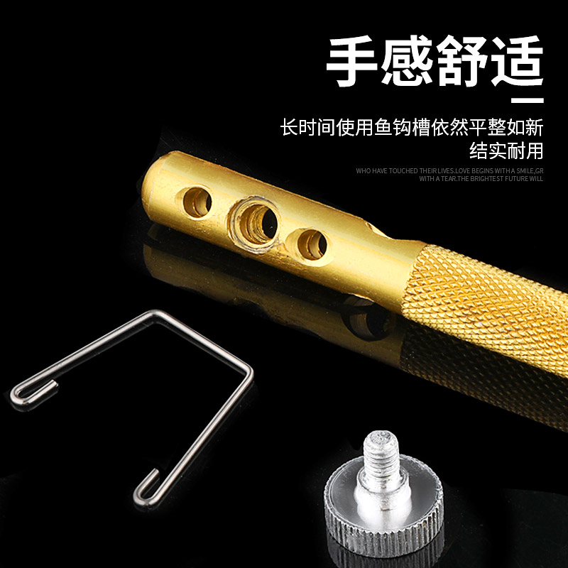 绑钩器鱼钩手动拴钩器：新手也能秒变钓鱼高手！