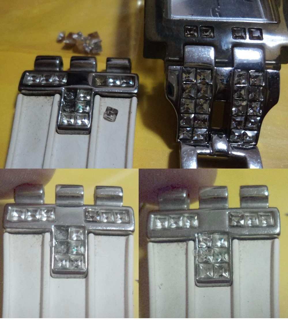 土B仔的逆袭：SWATCH YCS485G手表水晶水钻改造，1元一颗的奢华变身！