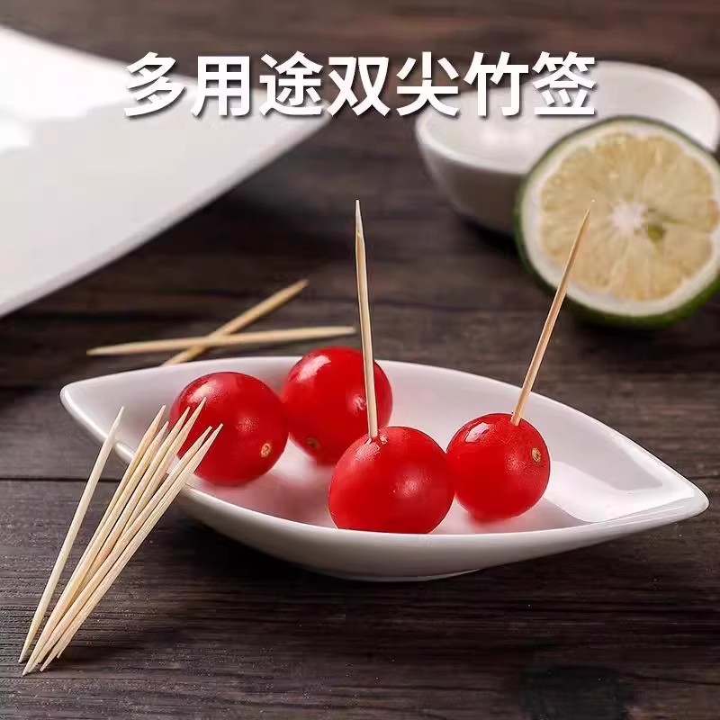 精细牙签餐厅竹制牙签：天然好物，用餐新风尚