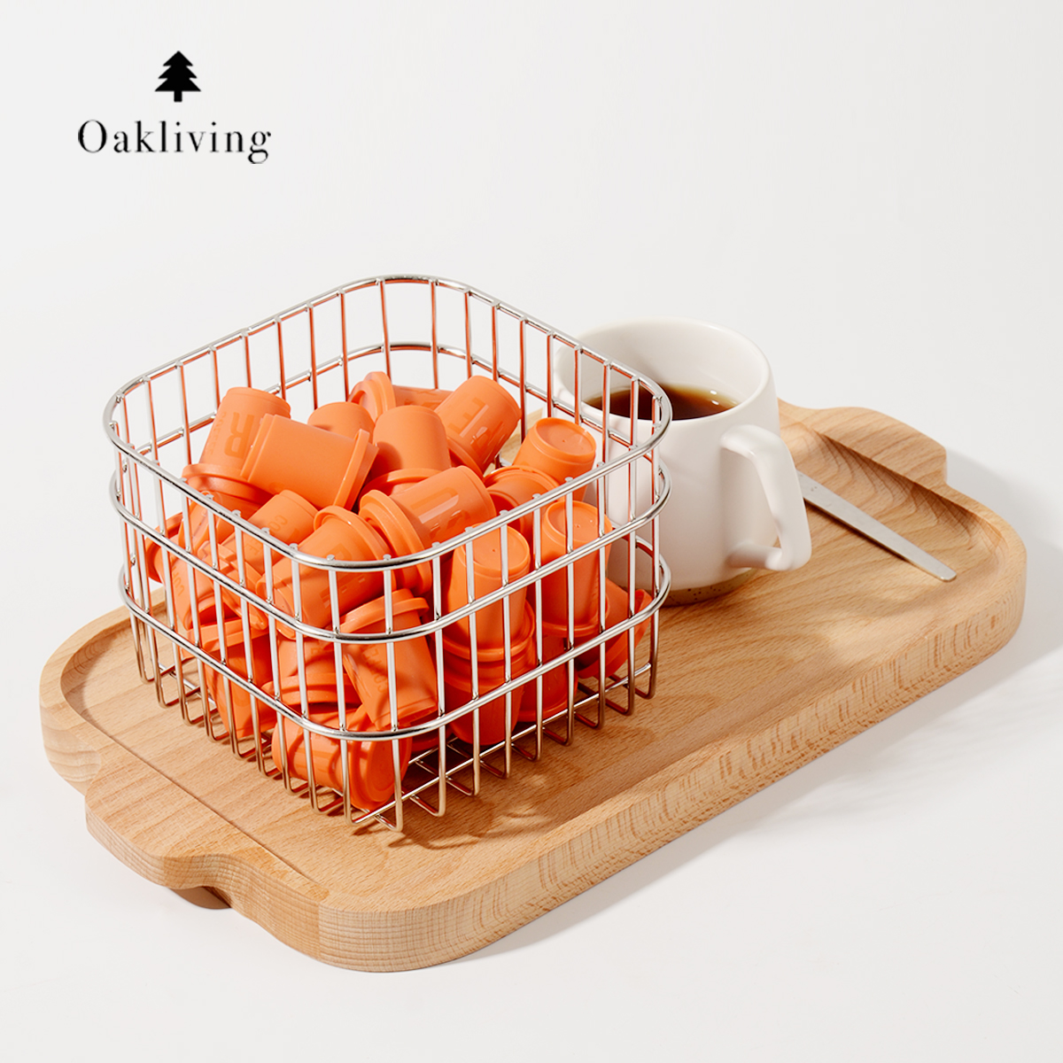 oakliving厨房沥水架子304不锈钢：水果蔬菜筷子勺子全能收纳，让厨房整洁如新！
