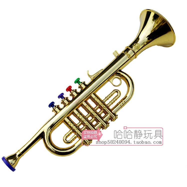 舞台表演道具的秘密武器：小号仿真喇叭玩具，幼儿园儿童乐器玩具喇叭大揭秘！