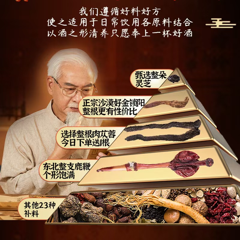泡酒秘籍大公开！男性滋补养生泡酒料，十全肾人参配方，枸杞补身必备！