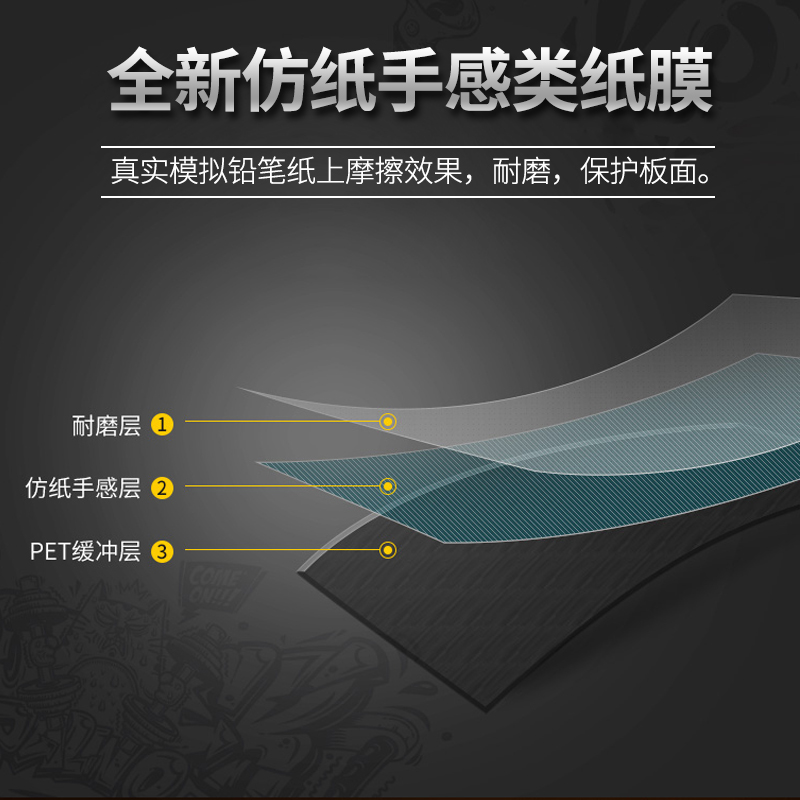 高漫数位板透明膜：手绘板、绘图板、绘画板的保护神，临摹膜的秘密武器！