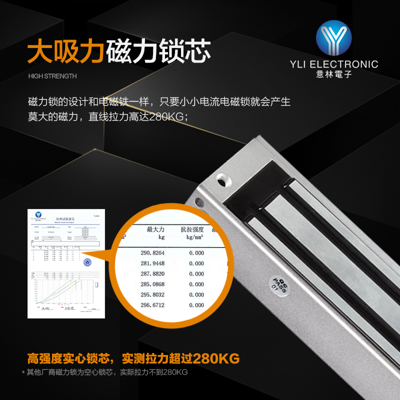 意林YLI磁力锁YM-280N：家居安全新选择，守护你的温馨小窝