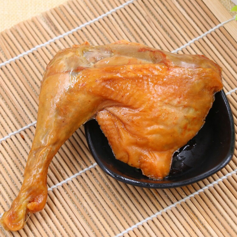 袋装大鸭腿110gx10袋盐焗鸡腿乡巴佬熟食：开袋即食，零食界的“新宠”！