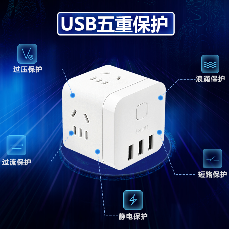 宿舍必备神器！多功能创意可爱插座转换器，点亮你的小窝