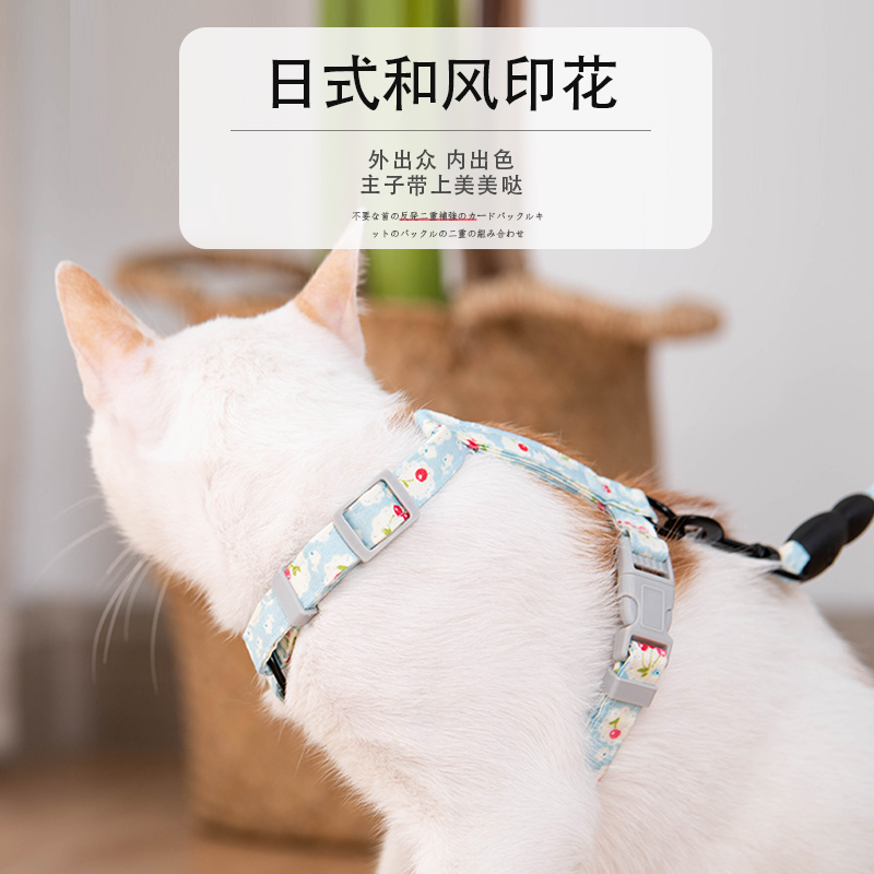 猫咪粉色牵引绳：布偶猫外出神器，防挣脱防乱窜，高颜值小翅膀胸背带遛猫绳大揭秘！