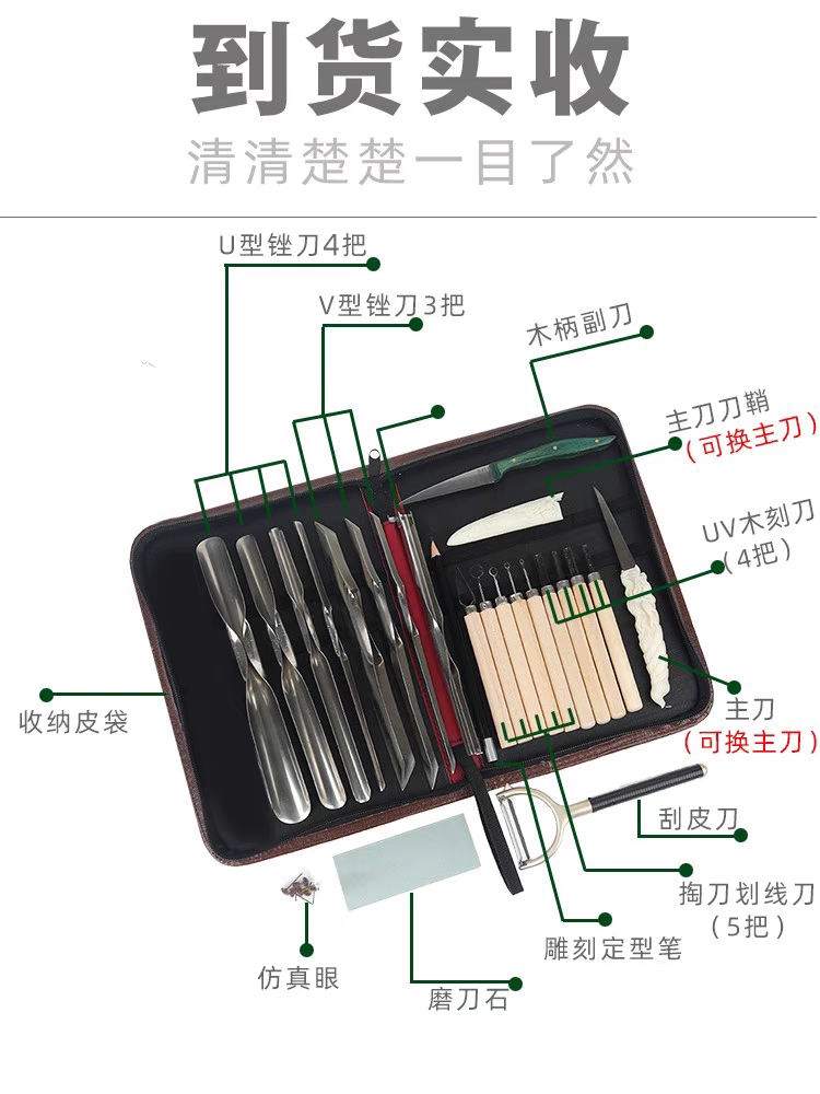 周毅雕刻铺子食品雕刻刀套装！厨房神器来了！雕花水果一刀搞定！