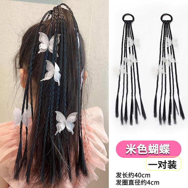 儿童假发辫子发圈大揭秘：甜酷拳击辫皮筋，打造女童高马尾新风尚！