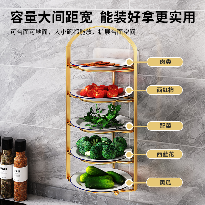 备菜置物架火锅配菜盘收纳架：厨房神器，解锁美食新姿势！️