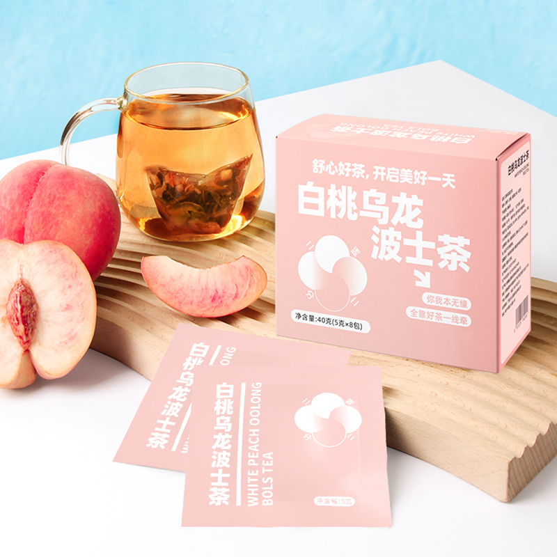 白桃乌龙茶+路易波士茶蜜+桃花茶：女生专属的神仙茶饮组合，冷泡也能美美哒