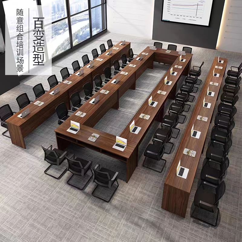 培训桌椅选购全攻略：简约长方形会议桌，学生课桌，职员办公桌椅组合，如何选择最适合你的那一款？