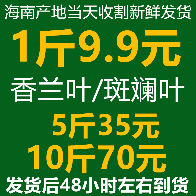 新鲜斑斓叶5元包邮，海南原产地直发，香兰叶香露兜，可食用的美味秘诀！
