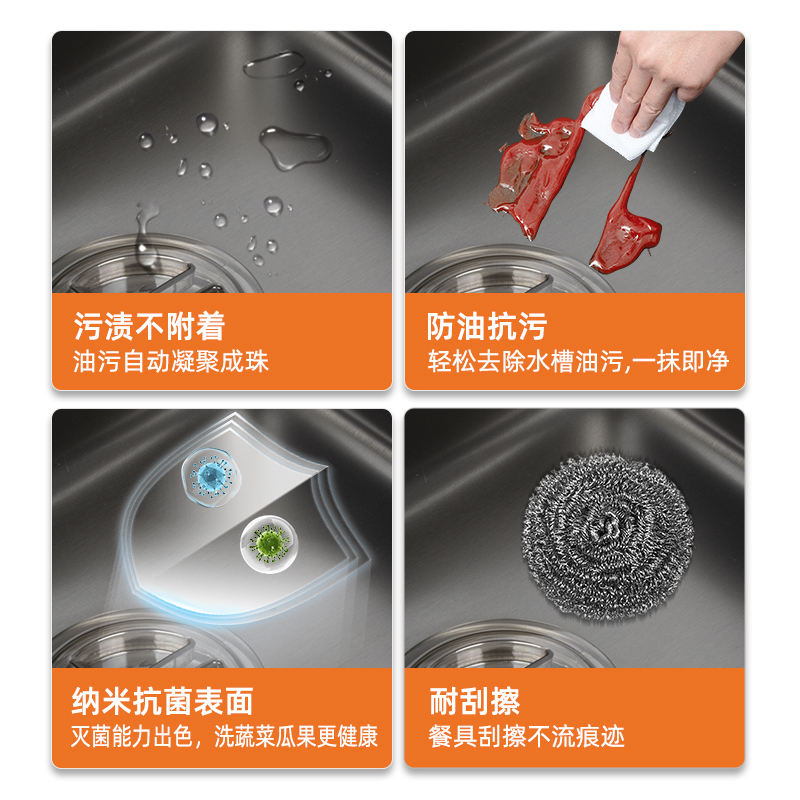 不锈钢加深盆中盆厨房水槽大单槽沥水篮洗碗池碗碟置物架滤盆，厨房新宠，解锁高效清洁新方式！