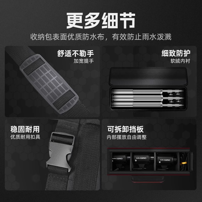 户外摄影必备神器：便携收纳包+神牛闪光灯+补光灯，打造完美拍摄体验！