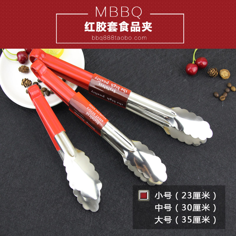 无磁不锈钢食品夹：厨房神器，烧烤、奶茶店的必备良伴！