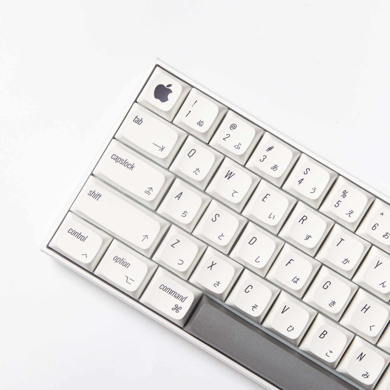 苹果风键帽MAC极简白XDA：解锁键盘美学新境界，61/64/68/84/87/98/104键布局全解析
